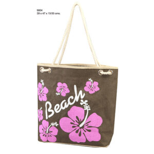 Hibiscus Tote Beach Bags - 9804