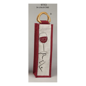 Pretty Print Wine bags -9753B