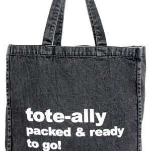 Black Denim & Cork Bags 14194