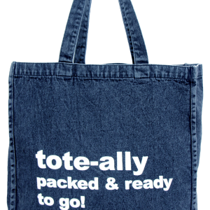Navy Denim & Cork Bags 14194